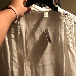 White forever 21 cardigan brand new with tags